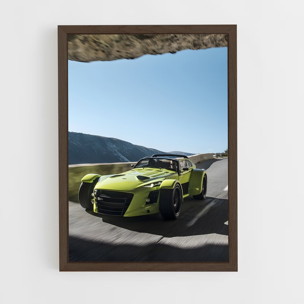 Poster futuriste nouveau – affiche Donkervoort (vue 5)